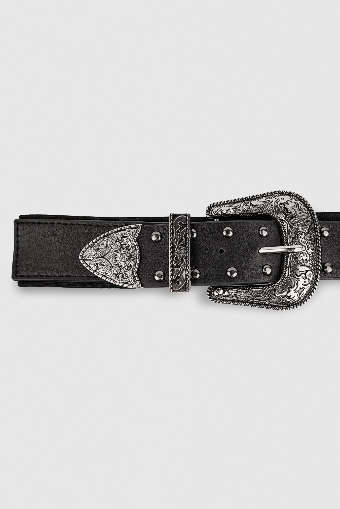 Ceinture en cuir synthétique BELAMY  NOIR - School Rag