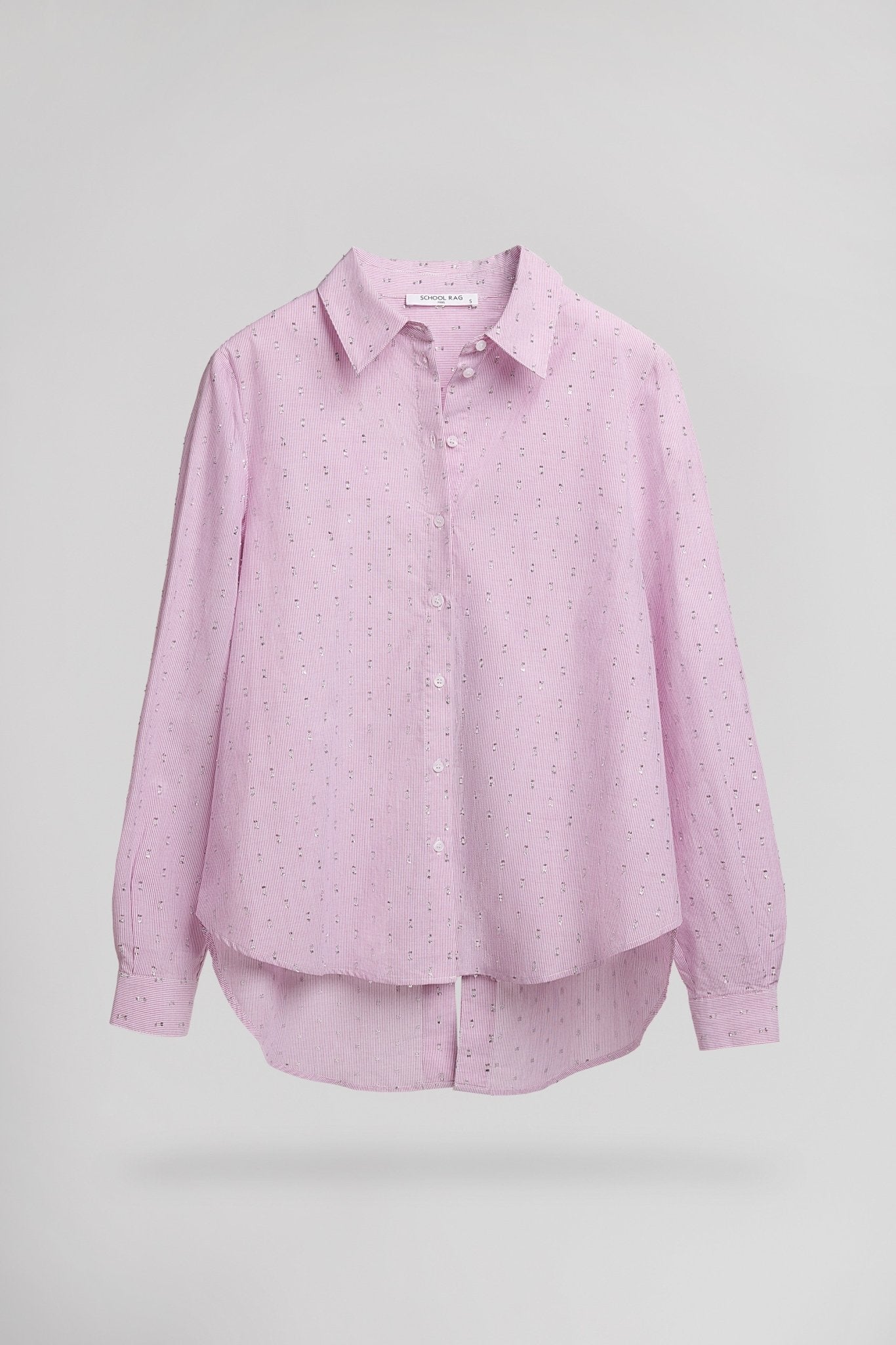 Chemise C - FREEDAY STRIPES LIGHT PINK LUREX - School Rag