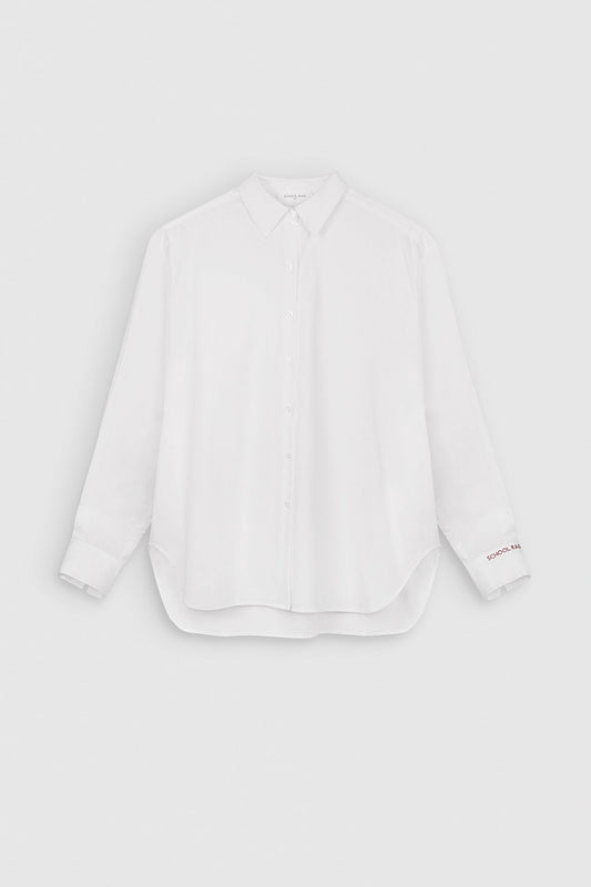 Achat Chemise classique CAMILA POPCOT BLANC - School Rag