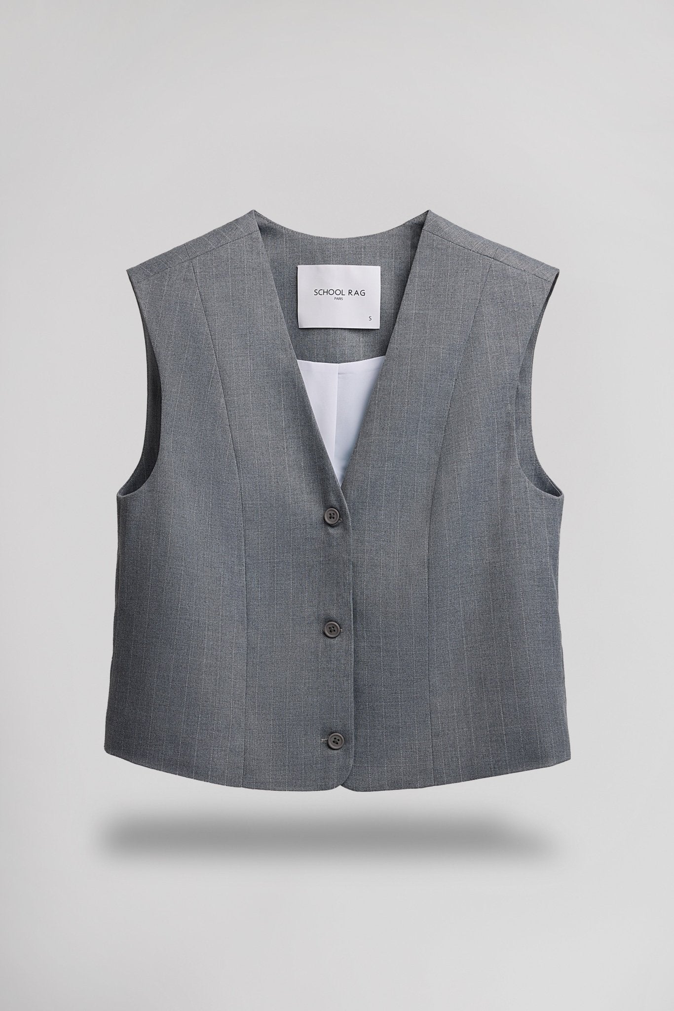 Gilet GUSTAVE CITY CITY LIGHT GREY - School Rag