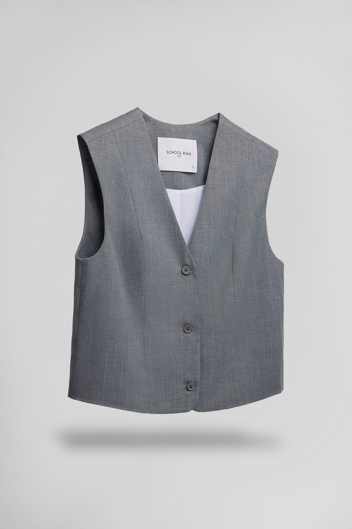 Gilet GUSTAVE CITY CITY LIGHT GREY - School Rag