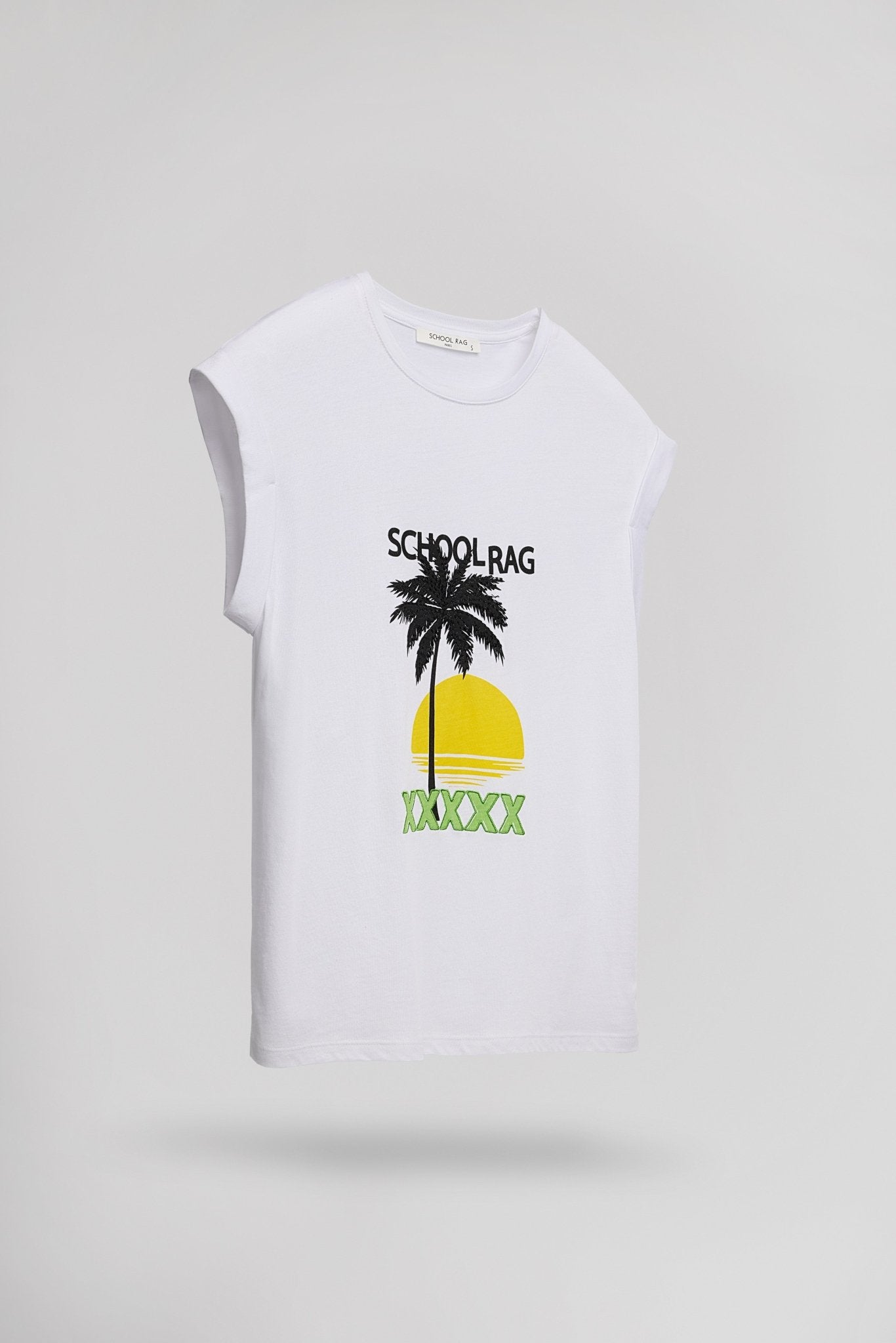 T-shirt T - SEASUN WHITE BLANC - School Rag