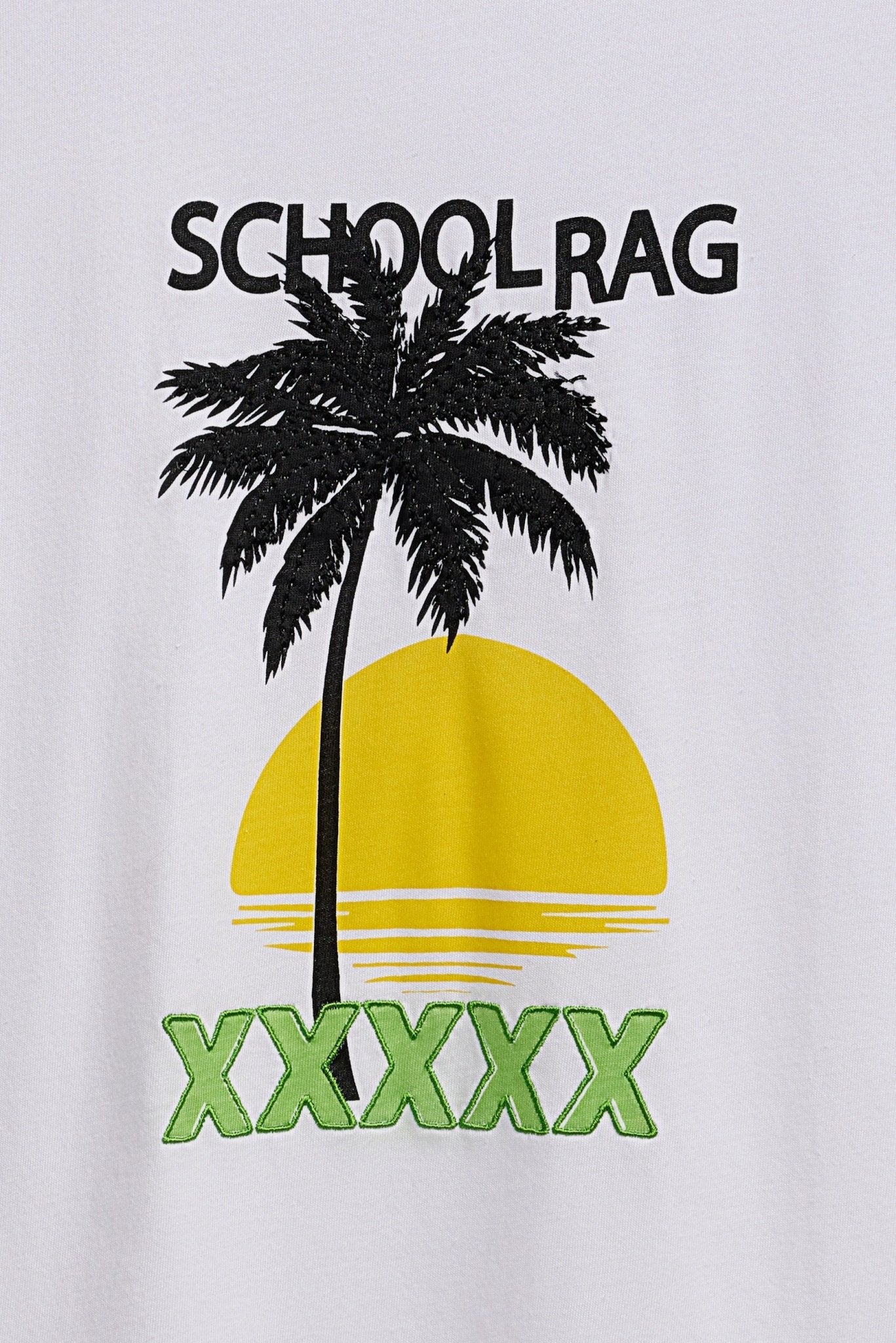 T-shirt T - SEASUN WHITE BLANC - School Rag