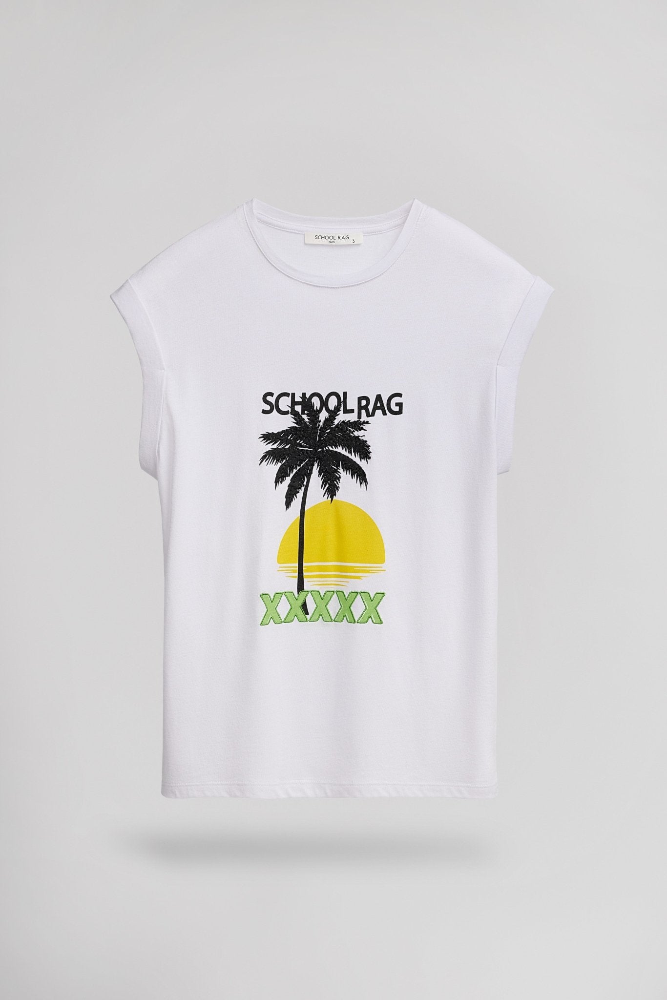 T-shirt T - SEASUN WHITE BLANC - School Rag