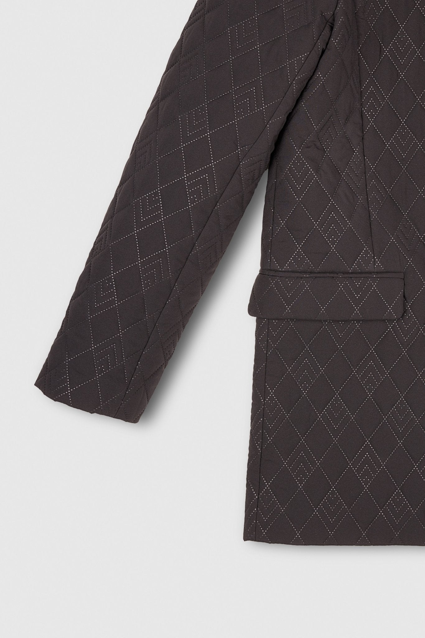 Veste de costume matelassée VAHINA QUILTED NOIR - School Rag