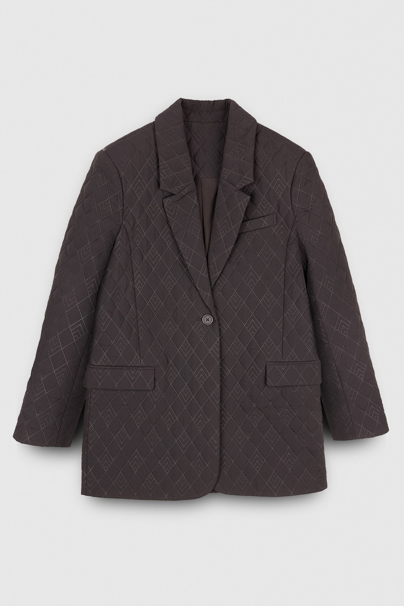 Veste de costume matelassée VAHINA QUILTED NOIR - School Rag